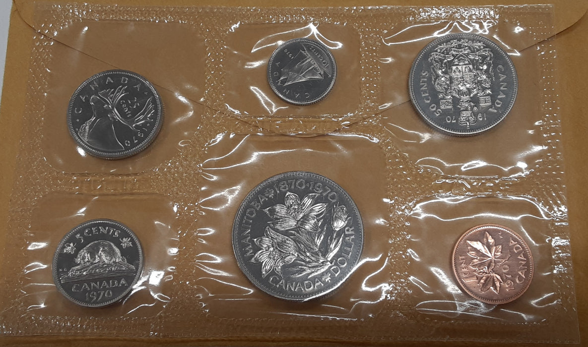 1970 Canada Mint Set- Proof Like- Uncirculated Coin Set