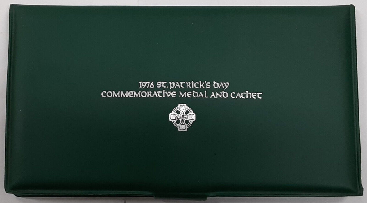 1976 St. Patrick's Day Proof .925 Silver Medal & Cachet in Franklin Mint Folder