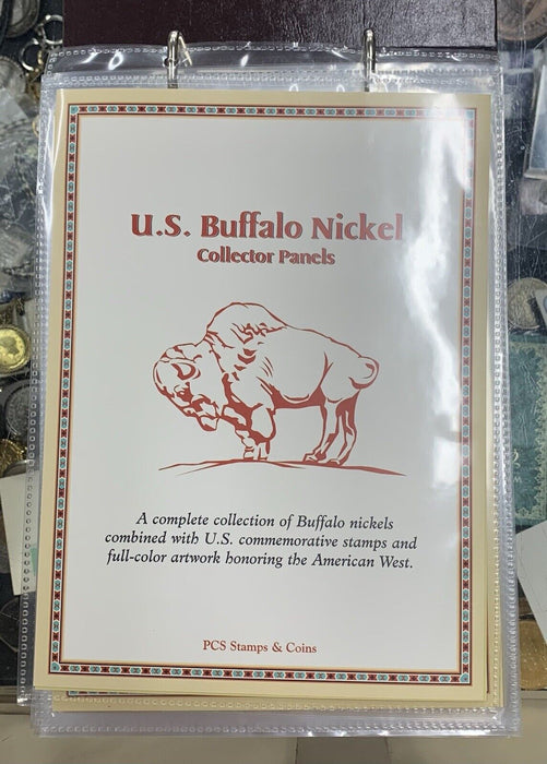 Buffalo Nickel And Stamp Complete Collection PCS Stamps & Coins 1913-1938