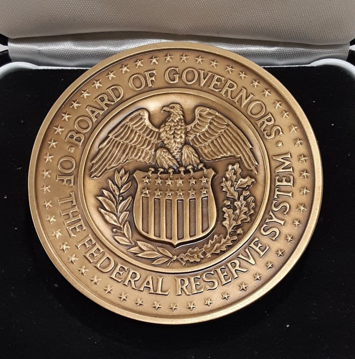 Federal Reserve Building/Washington, DC  3" HR Bronze Medal by RPI  in Case