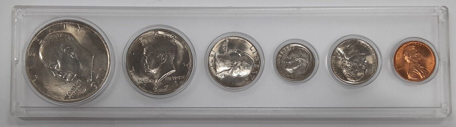 1971-D Complete Year Set W/Cent Thru Dollar Uncirculated in Whitman Holder
