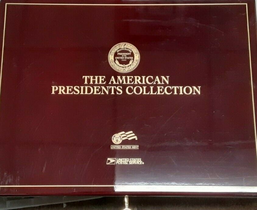 USPS Presidents Collection .999 Fine Silver/Gold Plated Stamp/Medal 50 Piece Set