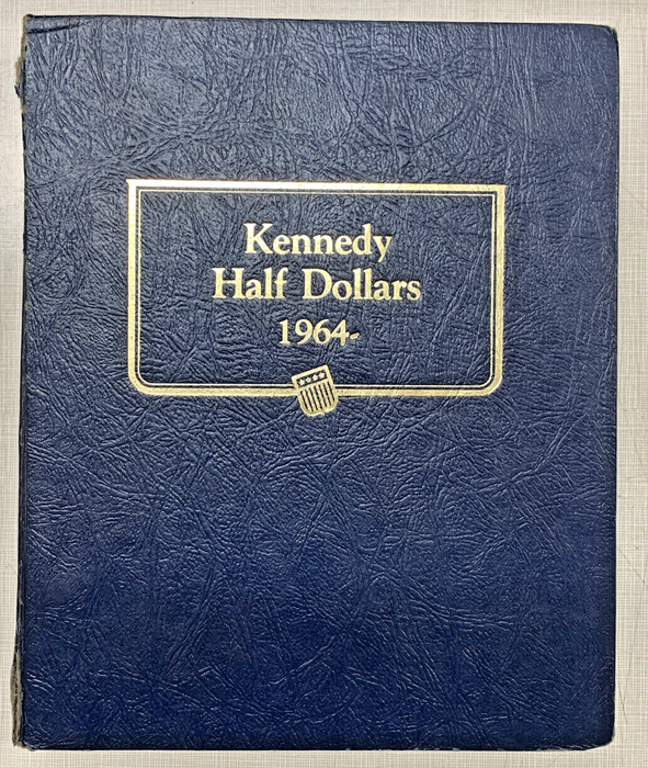 1964-2001 Kennedy Half Dollar Silver-Clad & Proof Set-Whitman Deluxe Album (A)