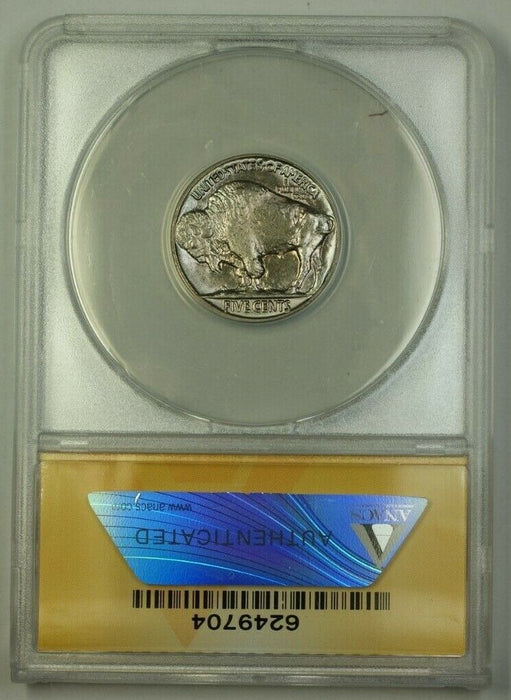 1934 US Buffalo Nickel 5c Coin ANACS MS-61 (Better)
