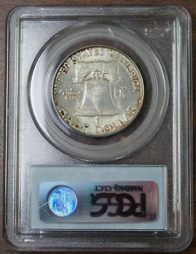 1960 Franklin Silver Half Dollar, PCGS MS-65 Toned