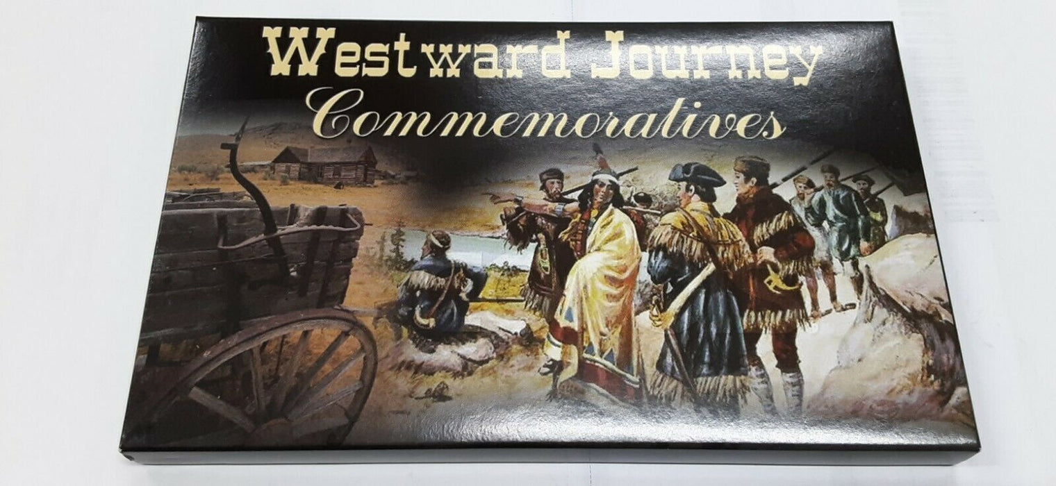 2002 P & D Sacagawea BU Dollars Westward Journey Commemoratives in Holder