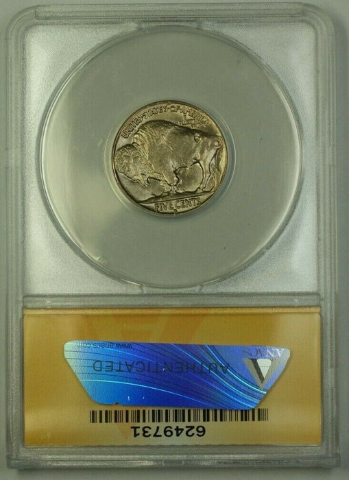 1936-D US Buffalo Nickel 5c Coin ANACS MS-65 Gem