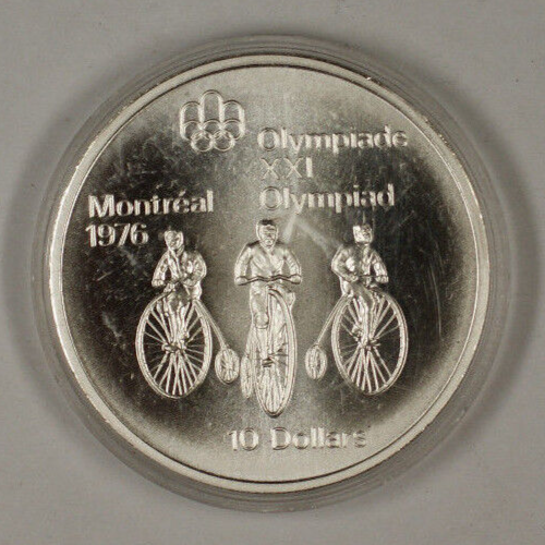 1974 Canada RCM 10 Dollar Silver 1976 Montreal Olympic Games Silver Coin