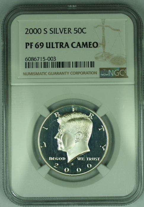 2000-S Proof Kennedy Silver Half Dollar 50C NGC PR 69 Ultra CAM (C)