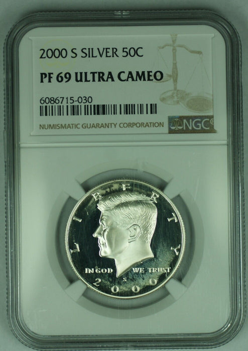 2000-S Proof Kennedy Silver Half Dollar 50C NGC PR 69 Ultra CAM (D)
