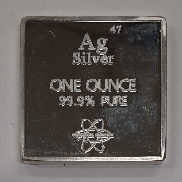 Luciteria Science Silver 1 Troy Oz .999 Fine Silver Ingot - See Photos