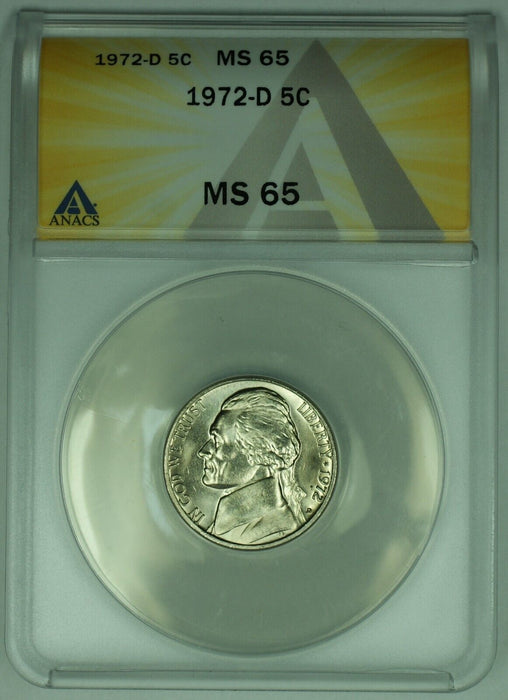 1972-D Jefferson Nickel 5C ANACS MS 65 (52)