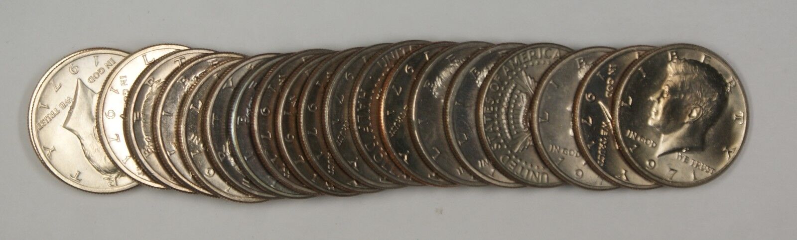 1979 P BU Kennedy Half Dollar Roll 20 Coins