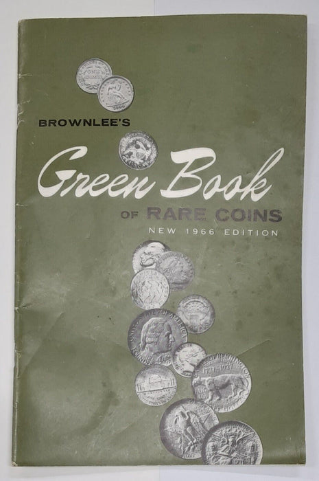 Brownlee's Green Book of Rare Coins 1966 Edition - Used But VG Condition