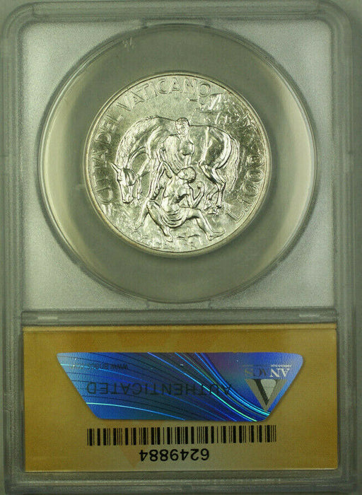 1994-R Vatican City Silver 1000 Lire Coin ANACS MS 63 KM#258