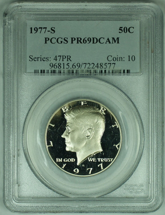 1977-S Proof Kennedy Half Dollar 50C PCGS PR 69 DCAM