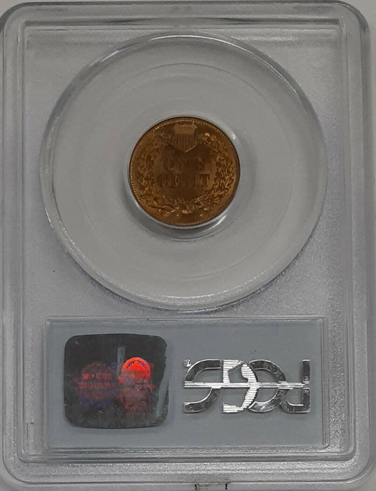 1909 Indian Head Cent 1c PCGS MS-65 RD w/Eagle Eye Photo Seal