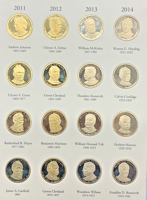 2007-2016 Presidential Proof $1 Dollar Set-Littleton Coin Folder (A)