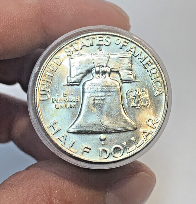 1957-D Franklin Half Dollar BU/UNC Roll-20 Coins