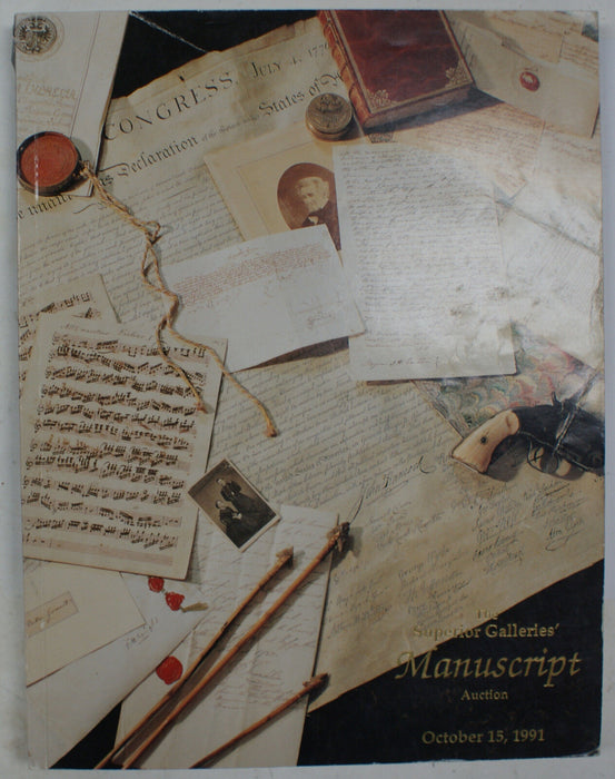 Oct. 1991 The Superior Galleries' Manuscript Auction Catalog (EW)