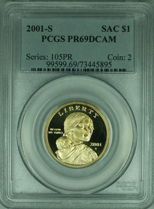 2001-S Sacagawea $1 Dollar Coin PCGS PR69DCAM