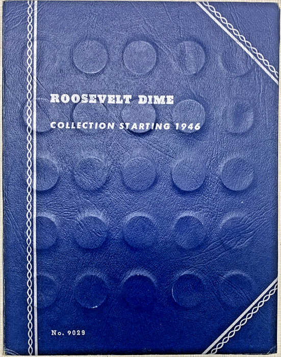1946-1964 Roosevelt Silver Dime Toned Set-Whitman Coin Folder (E)
