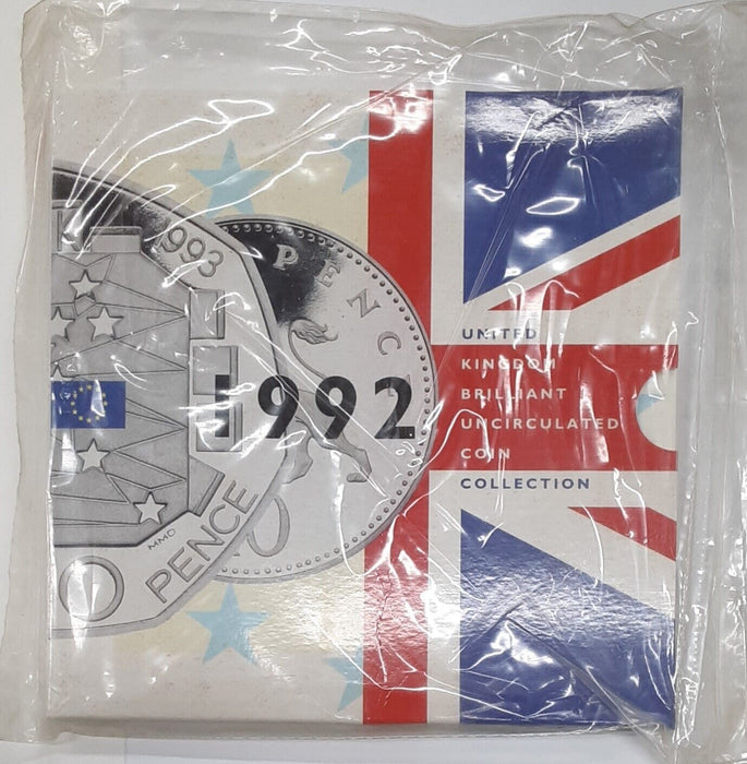 1992 United Kingdom Mint Set Brilliant Uncirculated UK Coins 8 Coins Total
