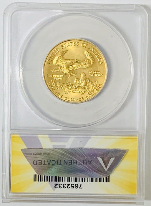 1997 $25 American Gold Eagle Coin-1/2 OZ Fine Gold ANACS MS 69
