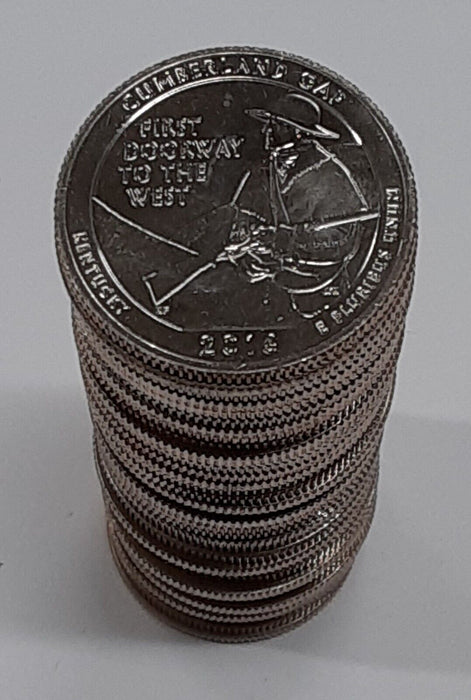 2016-S Cumberland Gap NHP ATB Quarter BU Roll - 40 Coins in Tube