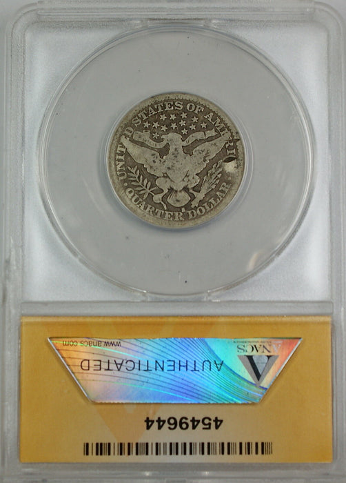 1914-S Barber Silver Quarter Coin, ANACS GD-4, Details - Damaged