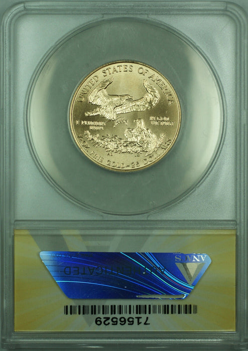 1999 Gold American Eagle 1/2 Oz $25 AGE Coin ANACS MS-70