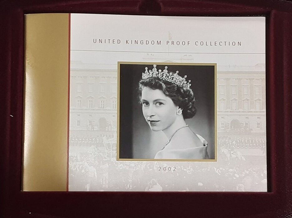 2002 Royal Mint Blue Box United Kingdom Proof Coin Collection 9 Coin Set w COA