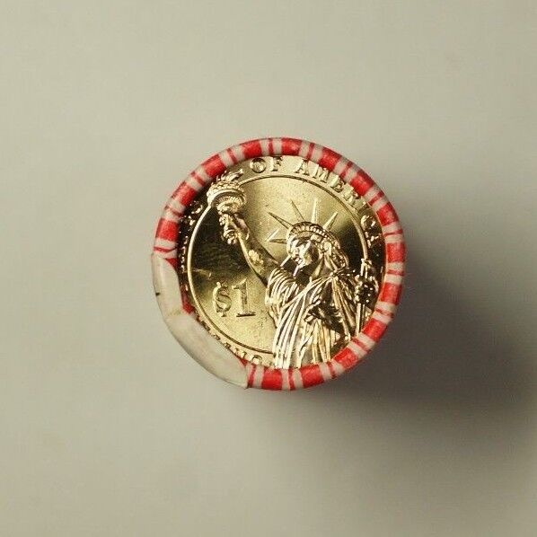 2010-D Franklin Pierce Presidential Dollar Roll BU 25 $1 Coins Bank Wrapped OBW