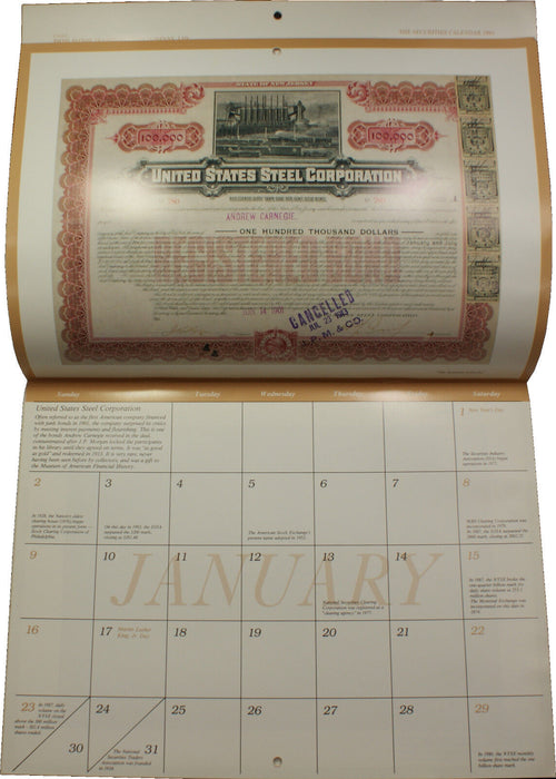 1994 The Securities Calendar by R. M. Smythe & Co. Inc.