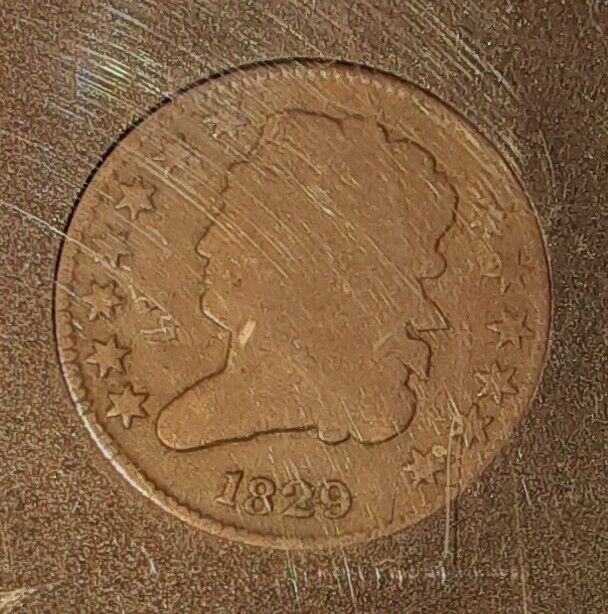 1829 Classic Head Half Cent 1/2c  Good Condition-See Photos