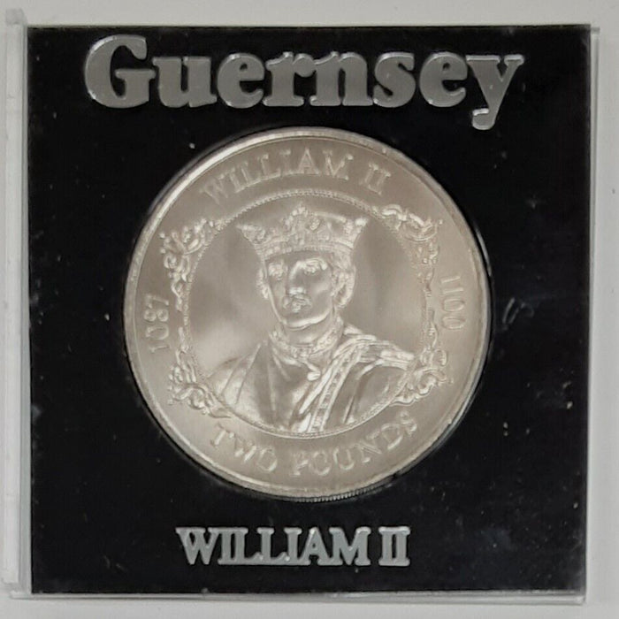 1988 Guernsey Two Pounds Commemorative Coin BU in Holder/King William II