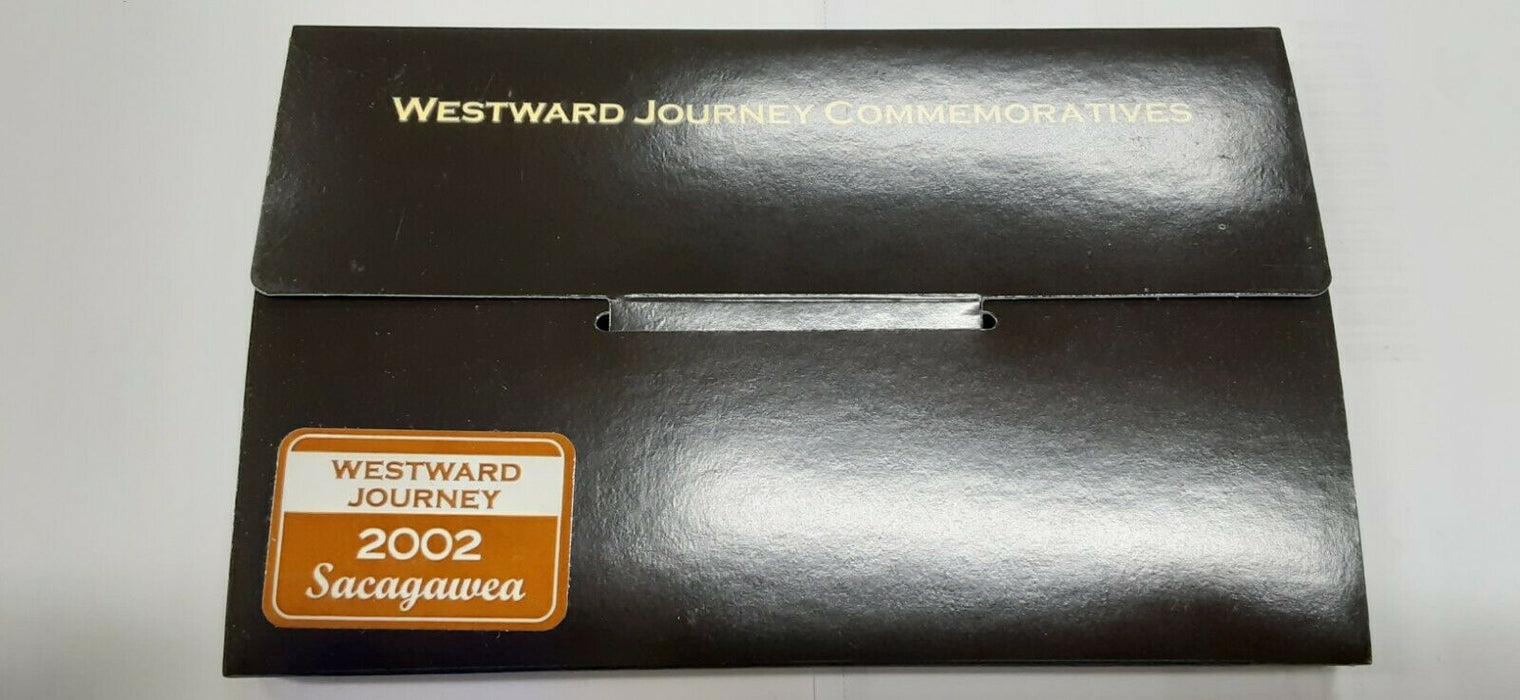 2002 P & D Sacagawea BU Dollars Westward Journey Commemoratives in Holder