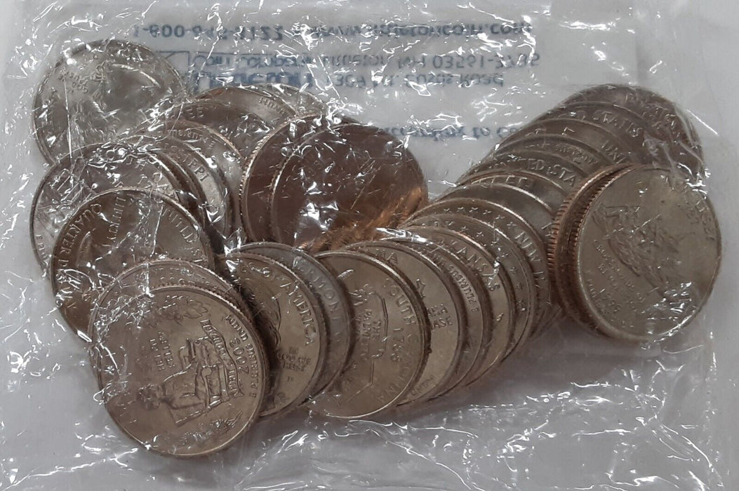 30 Coin P&D Statehood Quarter Set (2000-2003) UNC in Littleton Packaging