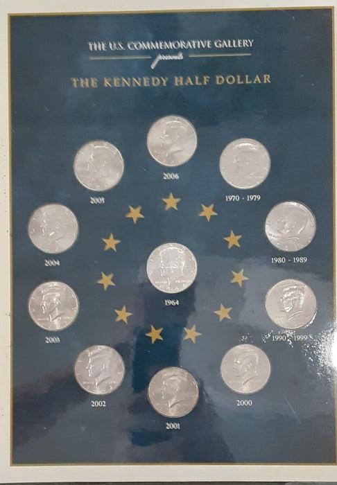 John Kennedy 35th President US Coin Set in Handsome Info Folder