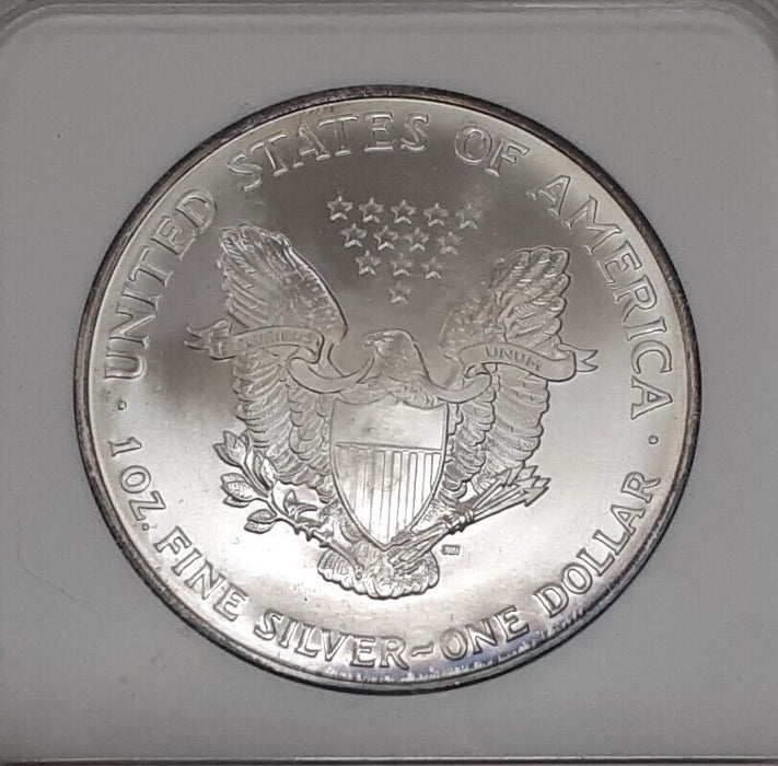 2006 American Silver Eagle Coin BU in Plastic Holder