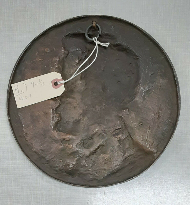Abraham Lincoln Large High Relief Bronze Galvano 9.25 Inch Diameter