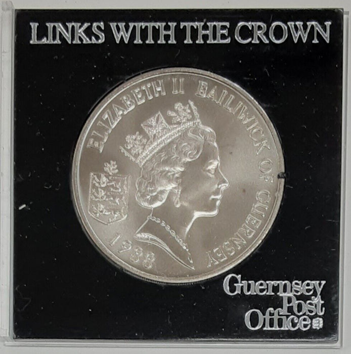 1988 Guernsey Two Pounds Commemorative Coin BU in Holder/King William II