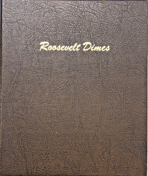 1946-1976 Roosevelt Dime Toned BU/UNC Set-Silver & Clad-Dansco Coin Album (R)