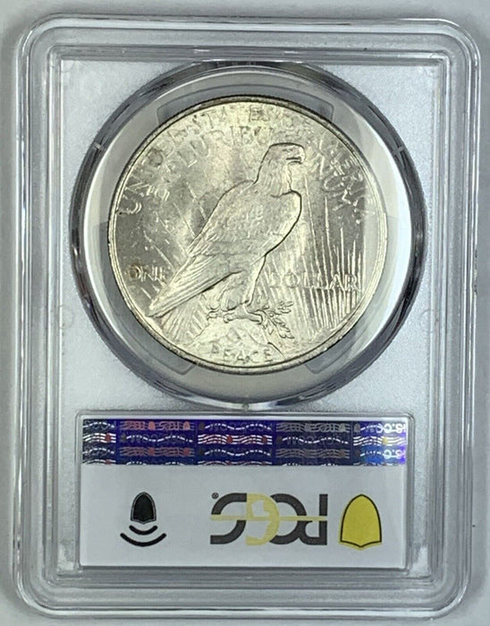 1923 Peace Silver $1 Dollar Coin PCGS MS 62 (9) E