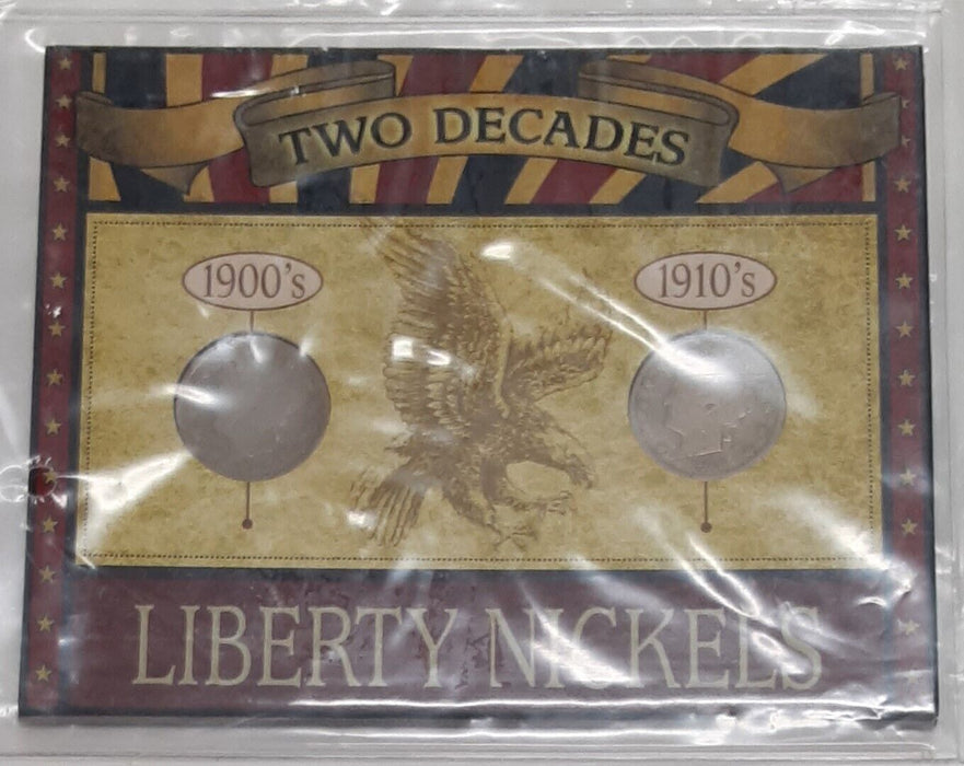 Two Decades of Liberty Nickels Set-1900's & 1910's in Holder