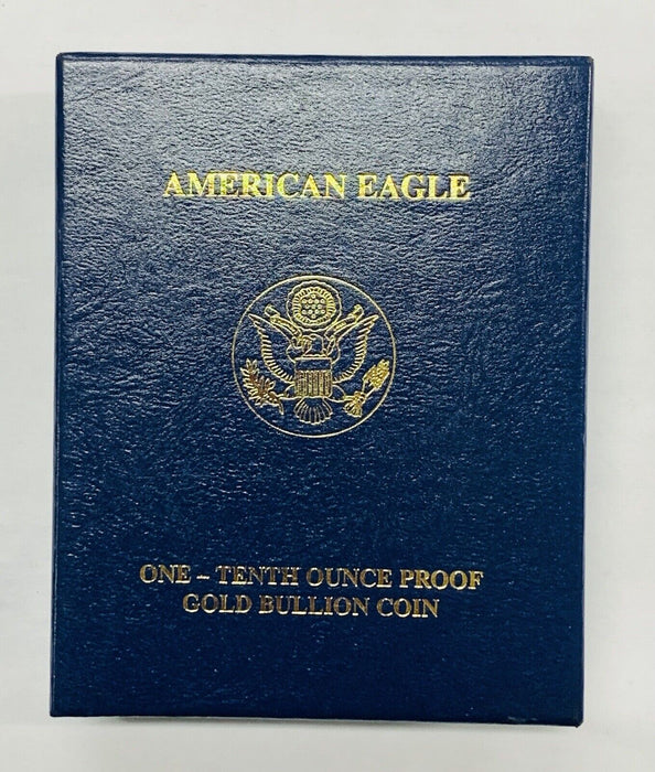 2004-W $5 Proof American Gold Eagle, 1/10 OZ Fine Gold-Box & COA