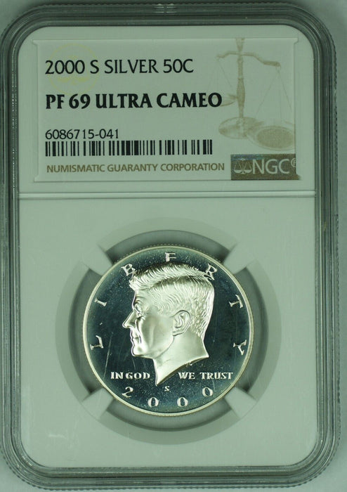 2000-S Proof Kennedy Silver Half Dollar 50C NGC PR 69 Ultra CAM (B)