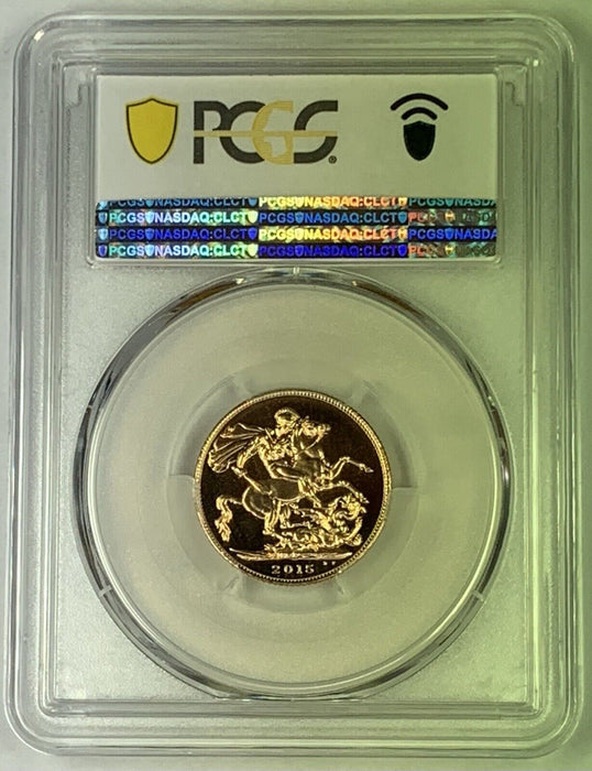 2015 Great Britain Gold Sovereign Coin PCGS MS 70, Pr. George 2nd Birthday (AN)