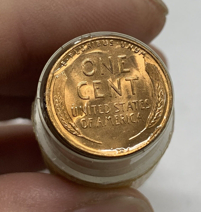 1942-S Lincoln Wheat Cent BU/UNC Roll-50 Coins, Coins Are Coated With Lacquer ?