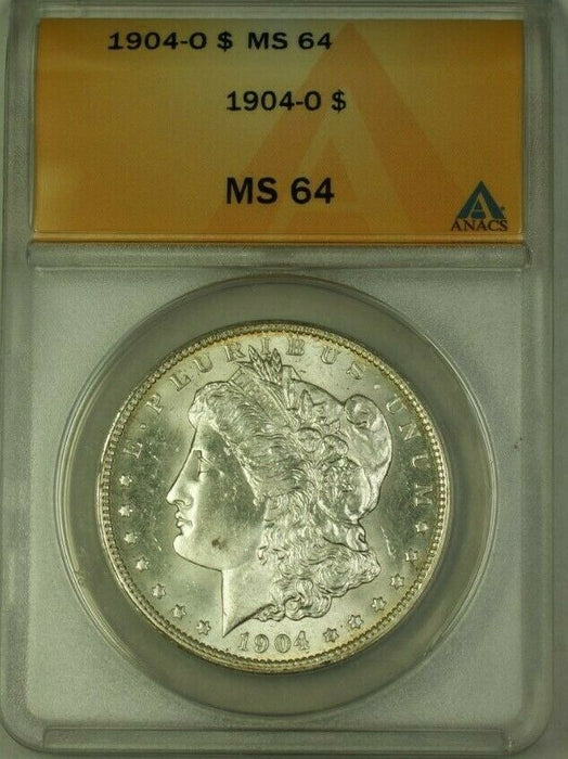 1904-O Morgan Silver Dollar $1 ANACS MS-64 (Better Coin) (WW)